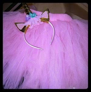 Unicorn headband and tutu